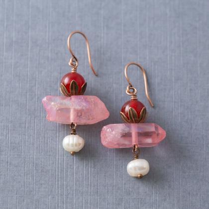 Red Quartzite, Pink Crystal, &..